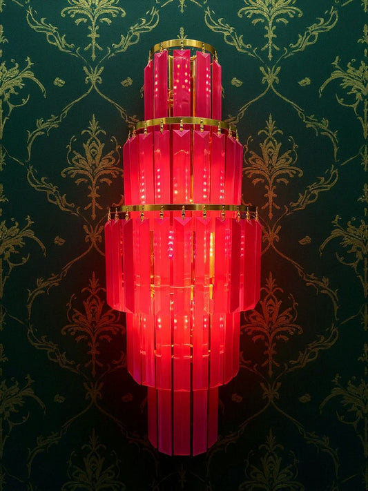Introducing the Pink Pony Club Cascading Wall Light: A Masterpiece of Luxury Lighting