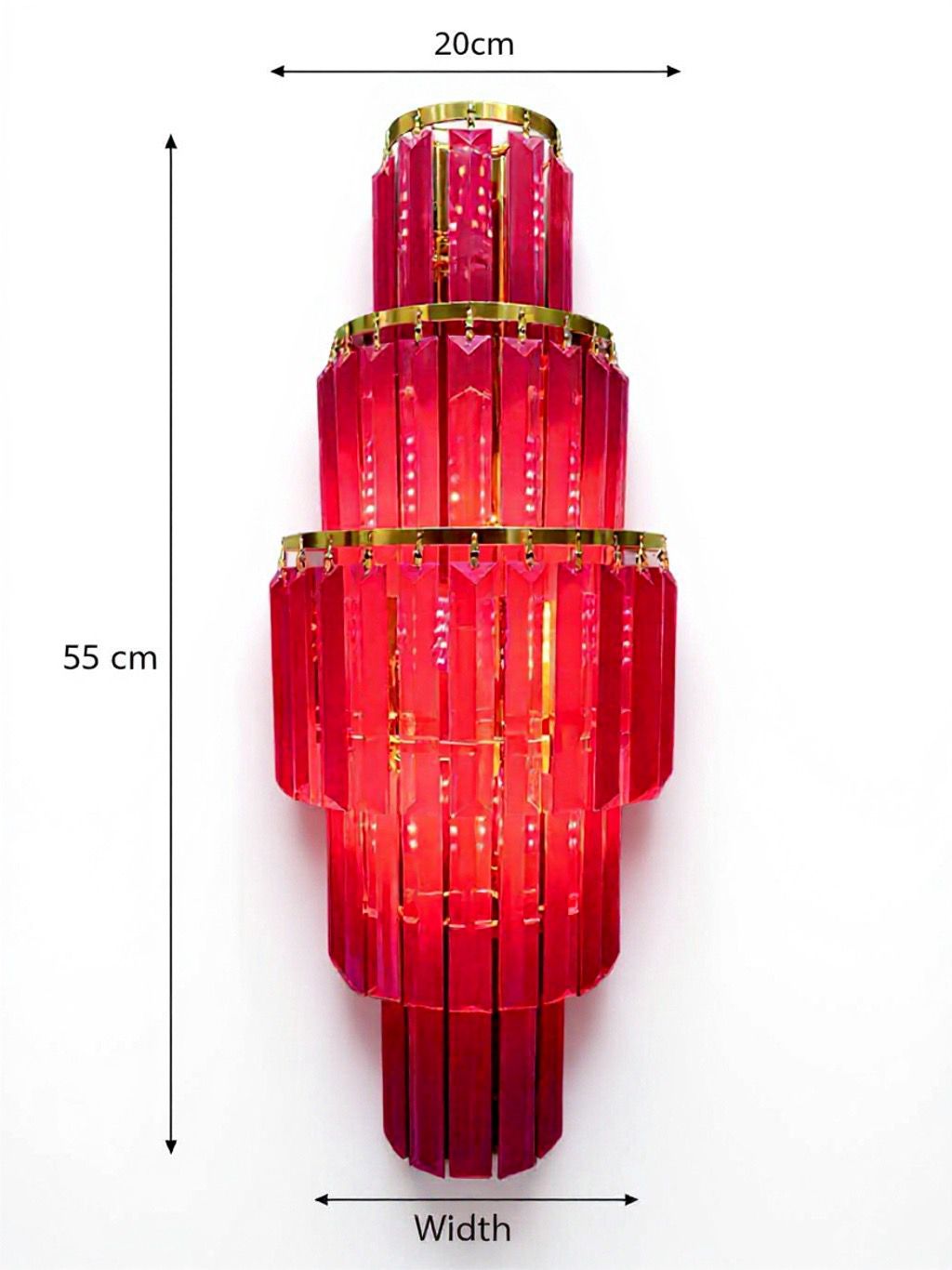 Introducing the Pink Pony Club Cascading Wall Light: A Masterpiece of Luxury Lighting