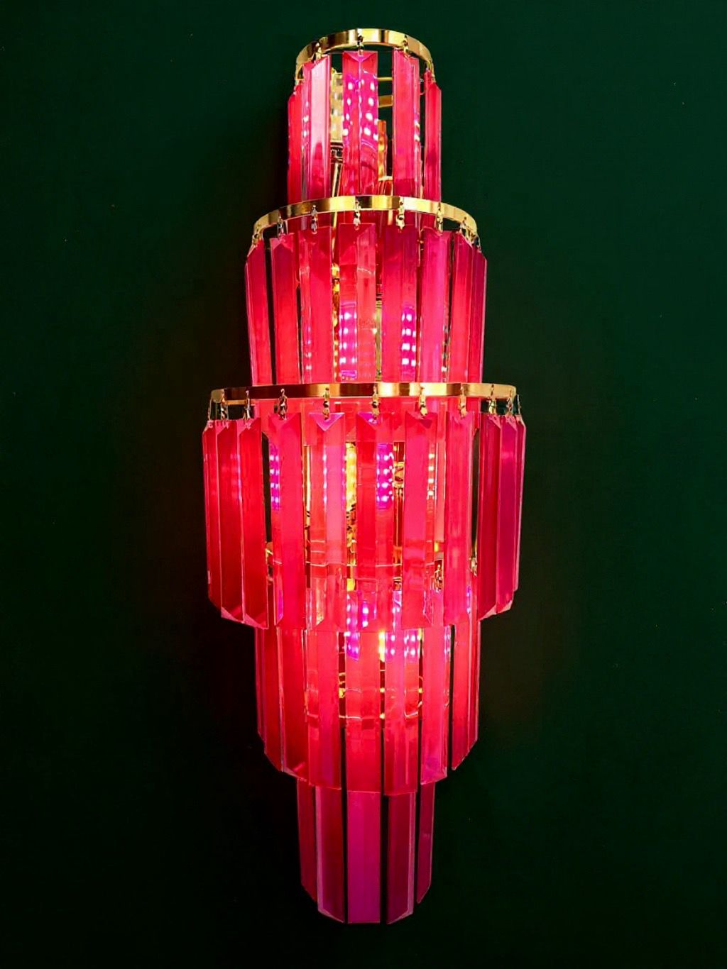 Introducing the Pink Pony Club Cascading Wall Light: A Masterpiece of Luxury Lighting