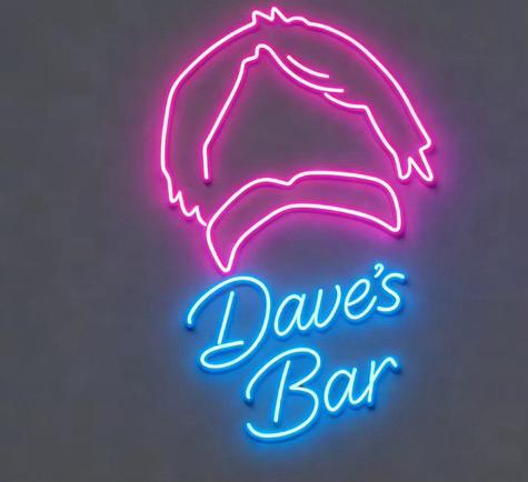 Dave's Bar Neon Sign