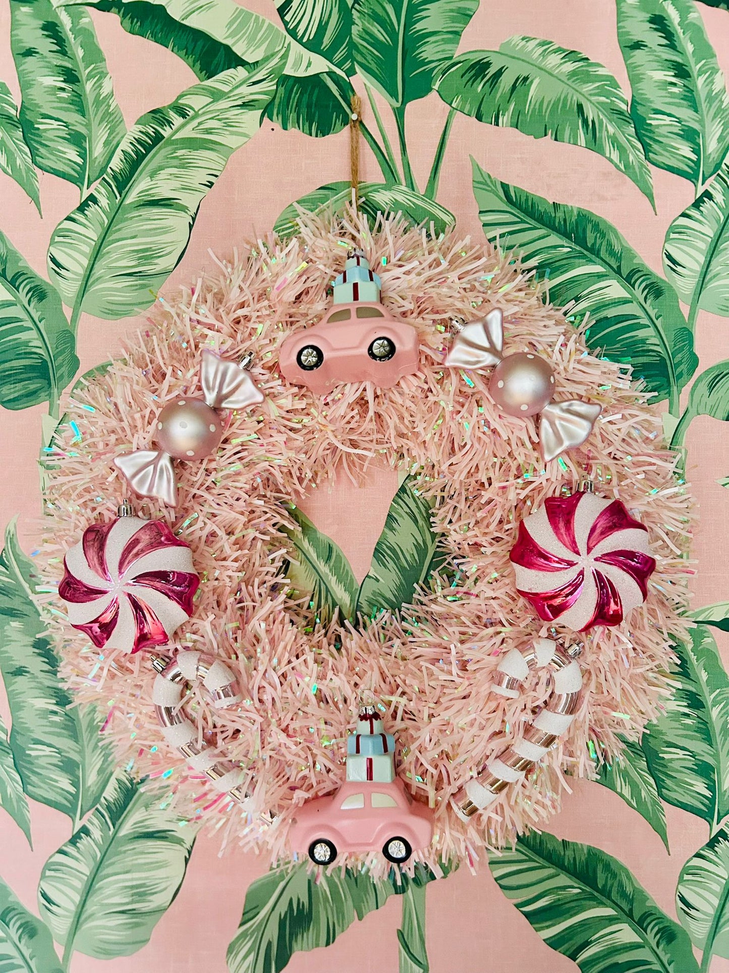 Driving Home for Christmas Wreath