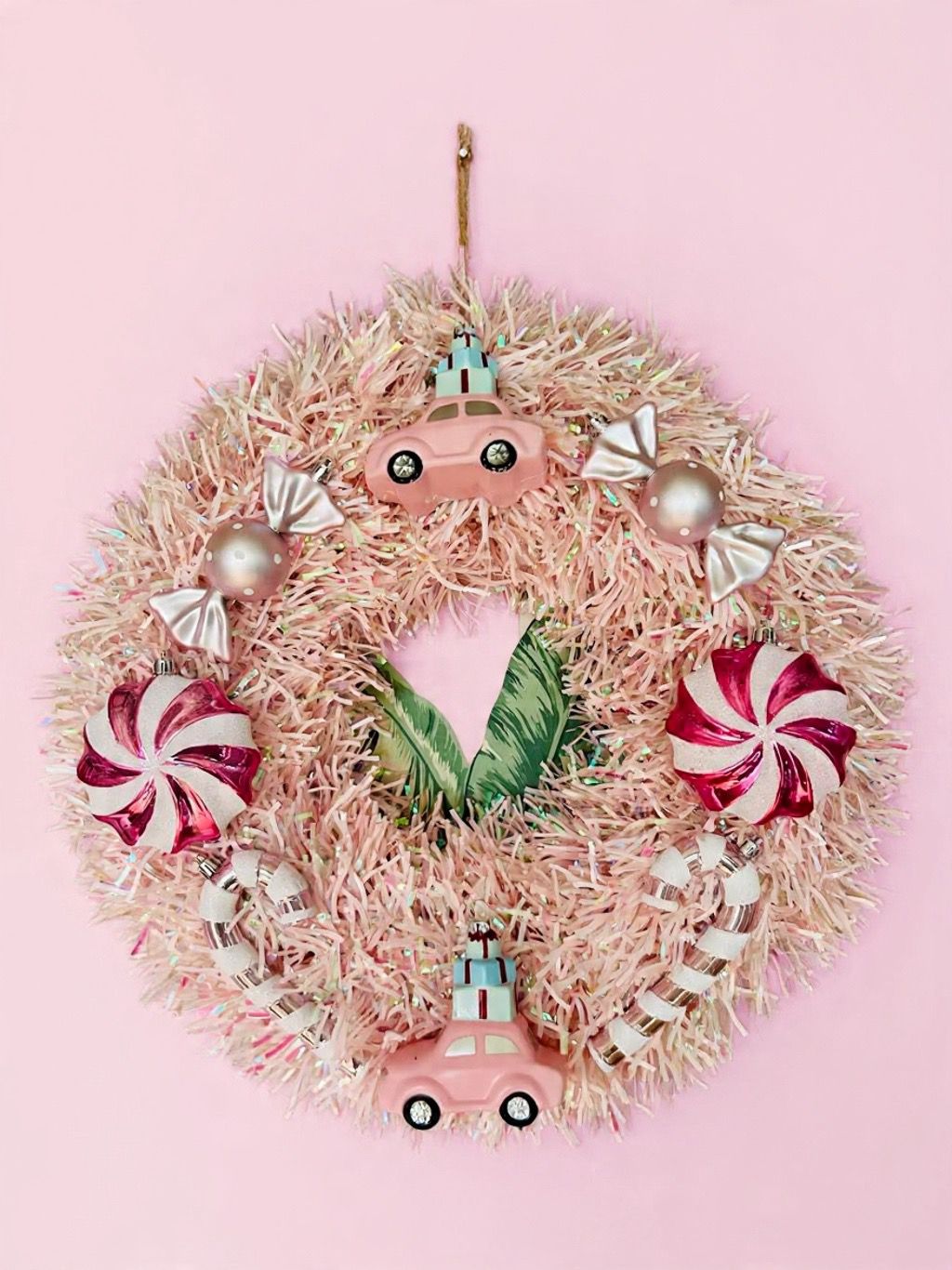 Driving Home for Christmas Wreath