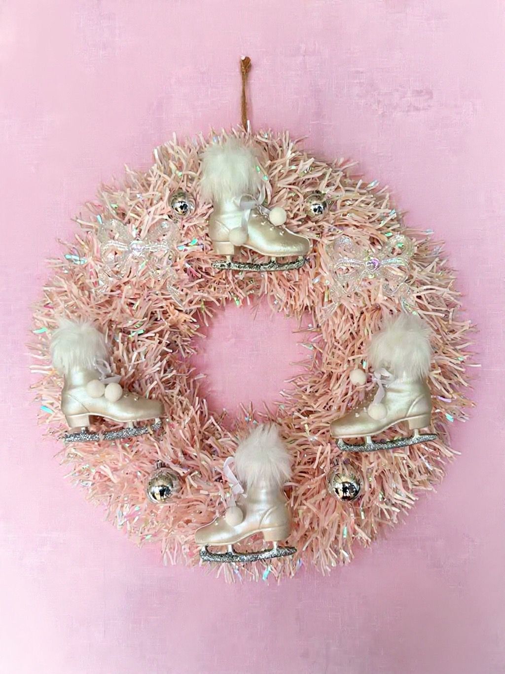 Get Your Skates On Christmas Wreath