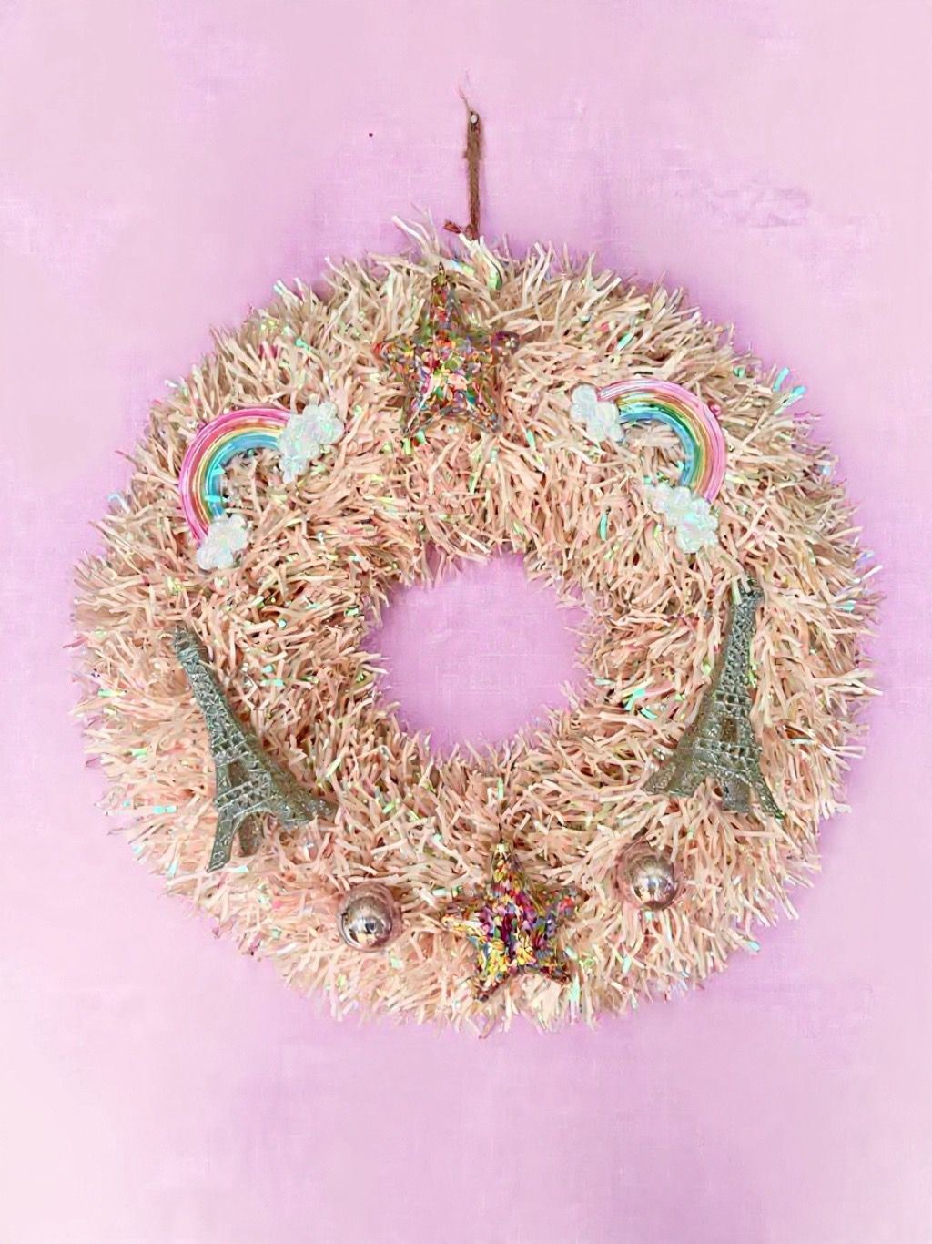 One Night in Paris Christmas Wreath