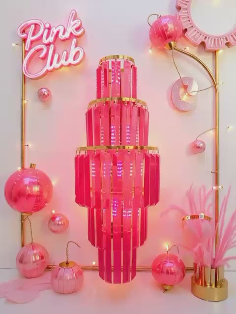 Introducing the Pink Pony Club Cascading Wall Light: A Masterpiece of Luxury Lighting
